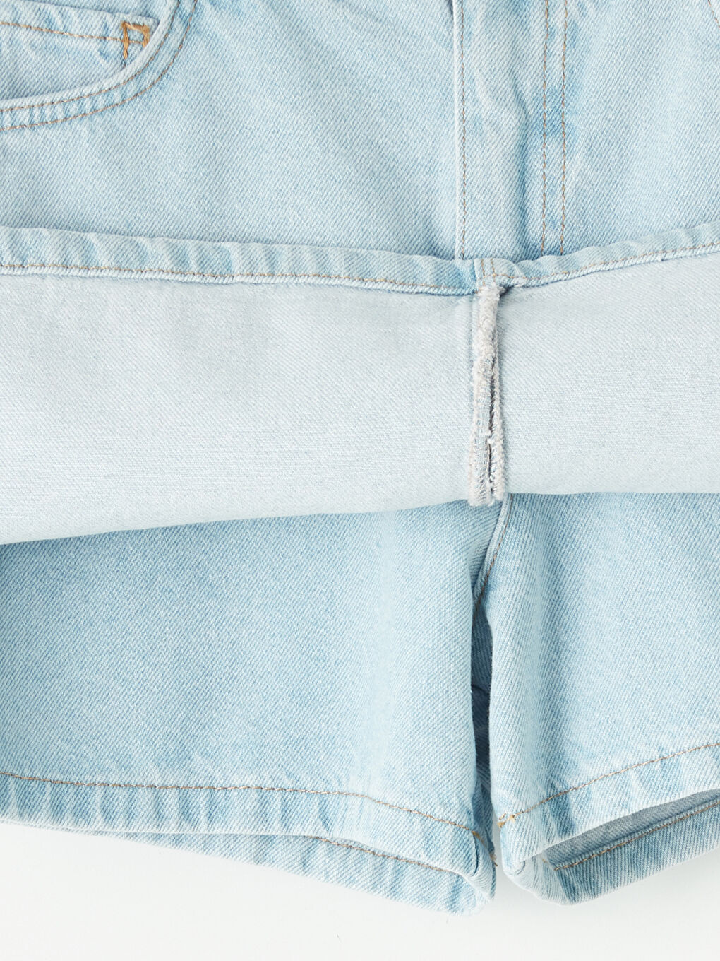 Mavi Kız Çocuk Jean Şort Etek-2