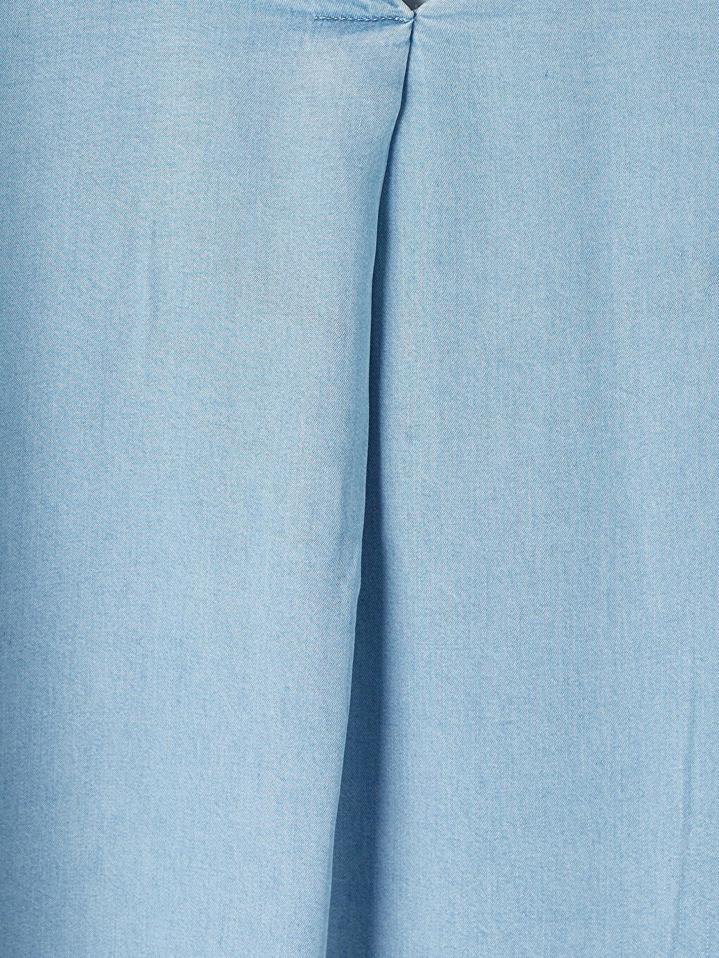 V Neck Lyocell Jean Tunic-5
