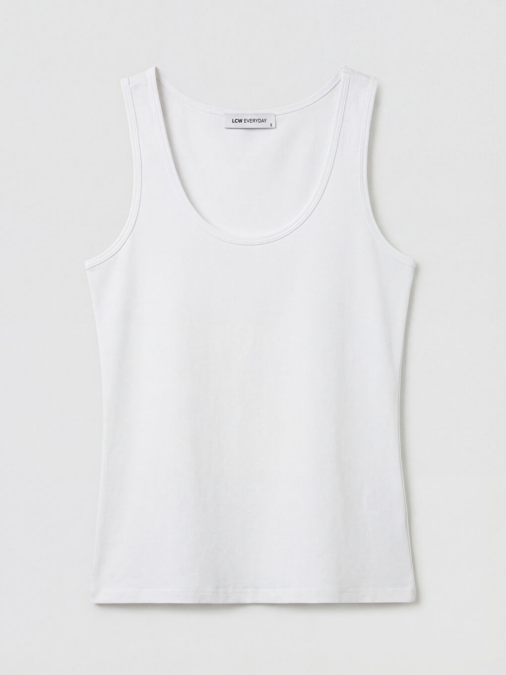 Beyaz U Yaka Kadın Atlet	