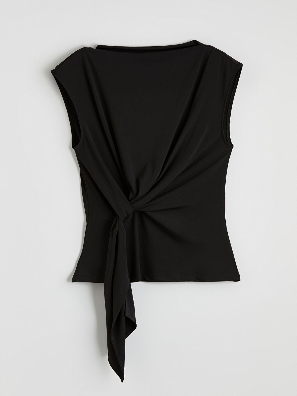 Slash Neck Ruched Blouse
