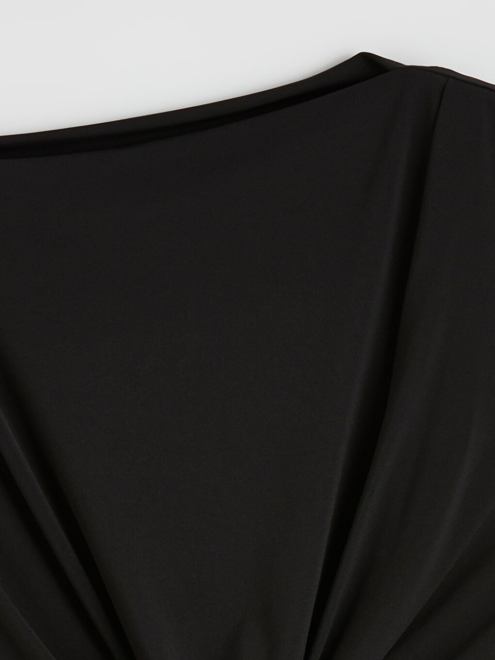 Slash Neck Ruched Blouse-1