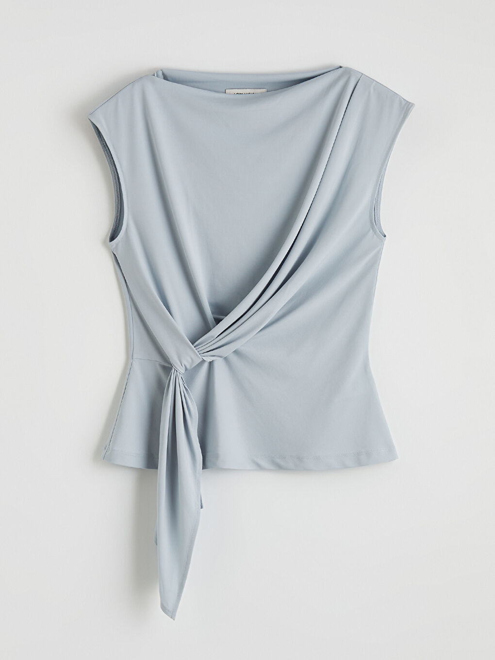 Slash Neck Ruched Blouse-3