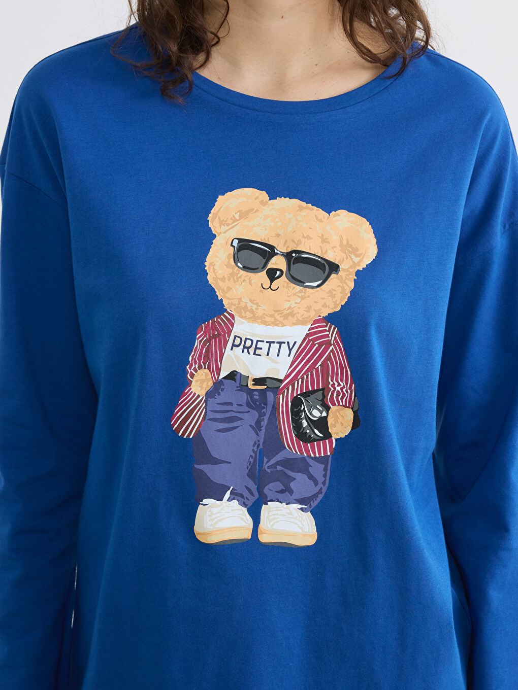 Ženski pidžama set sa printom medvedića-2