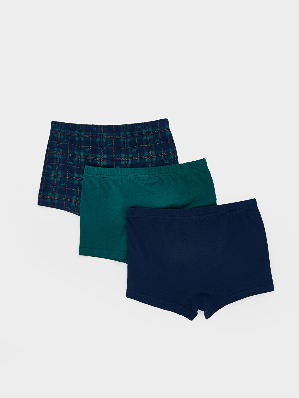 Lacivert Erkek Çocuk Boxer 3'lü-1