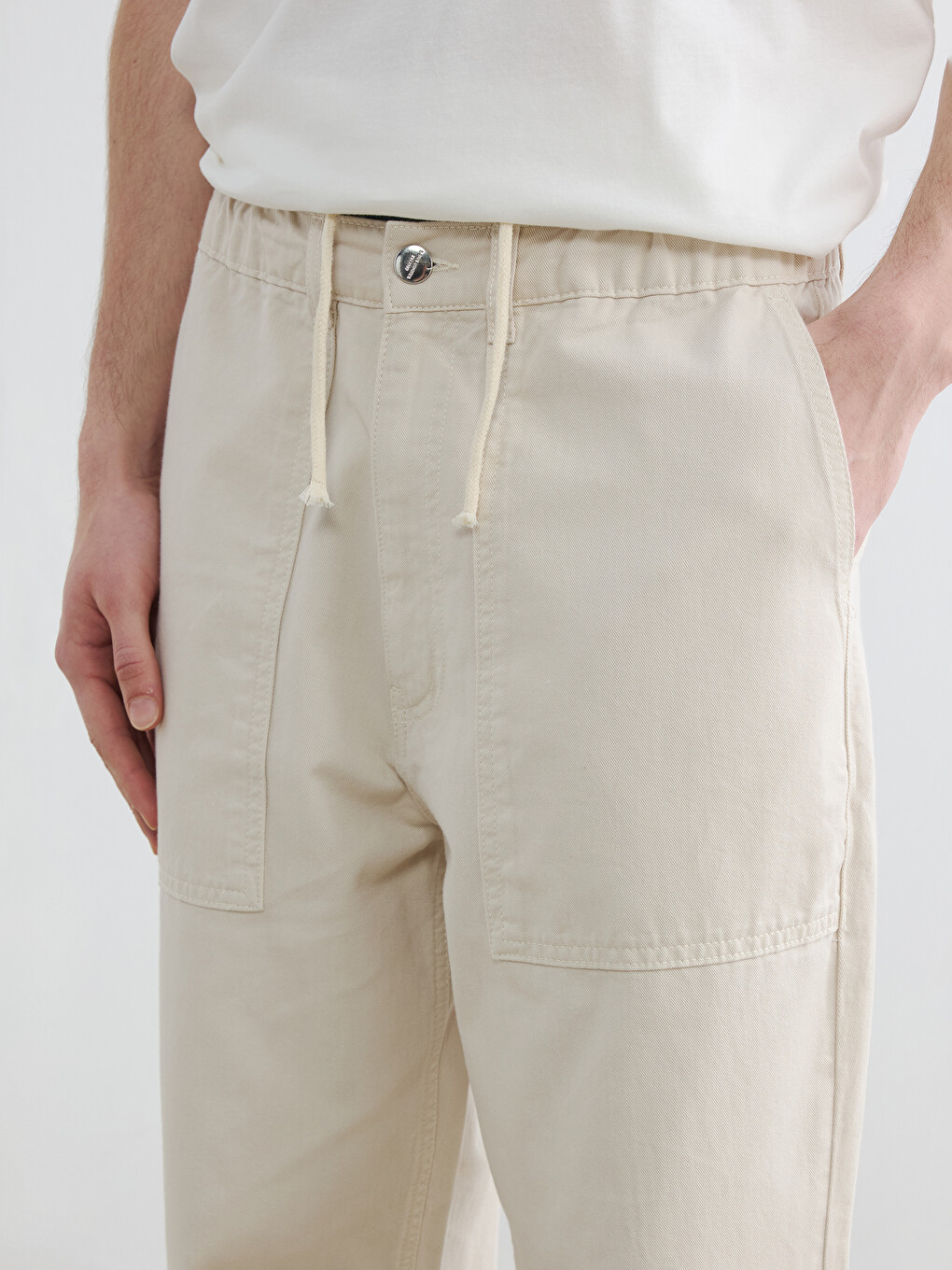 Regular Fit Gabardine Men's Trousers-4
