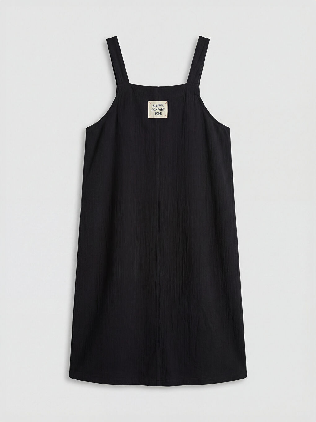 Siyah Baskılı Müslin Elbise ve Tişört-3