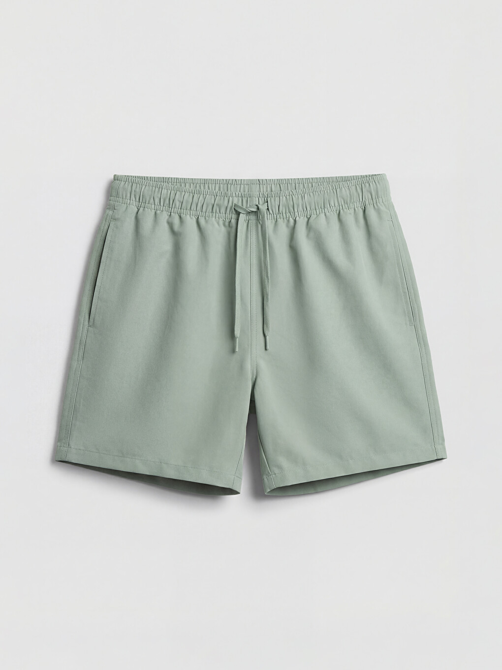 Man Green Swimming Shorts-4
