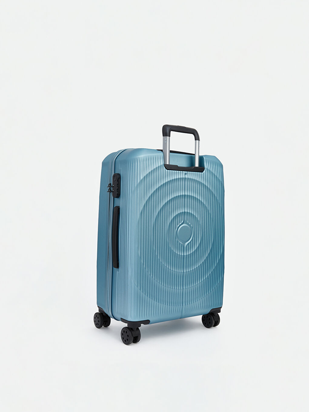 İndigo Kilit Detaylı Küçük Boy Valiz-1