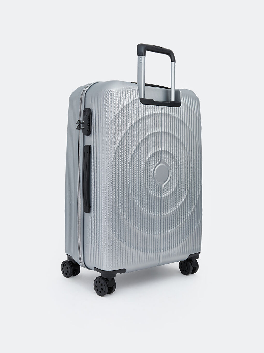 Gri Kilit Detaylı Orta Boy Valiz-1