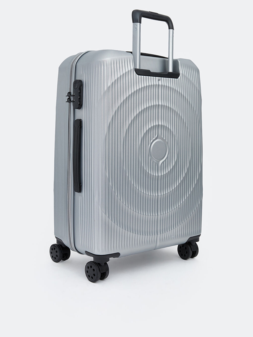 Gri Kilit Detaylı Büyük Boy Valiz-1