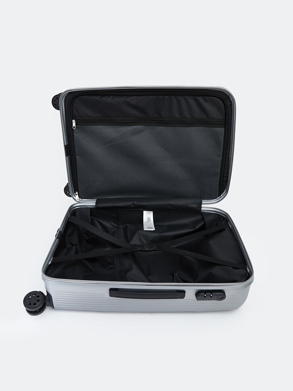 Gri Kilit Detaylı Büyük Boy Valiz-2