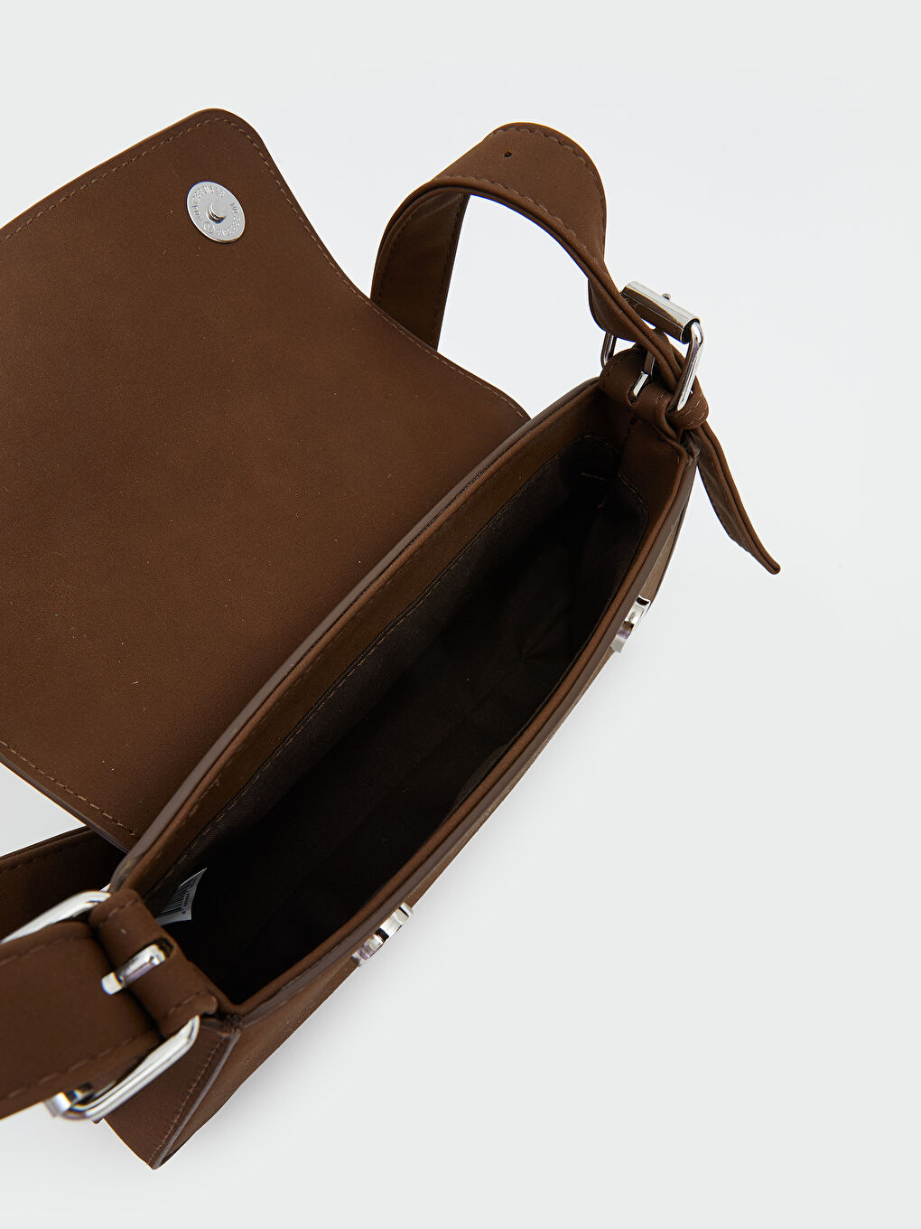 حقيبة كتف للسيدات من جلد سويدي صناعي-3