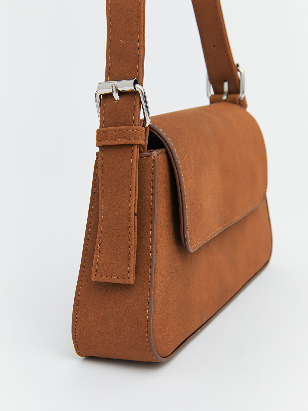 ხელოვნური ზამშის ქალის მხრის ჩანთა-2