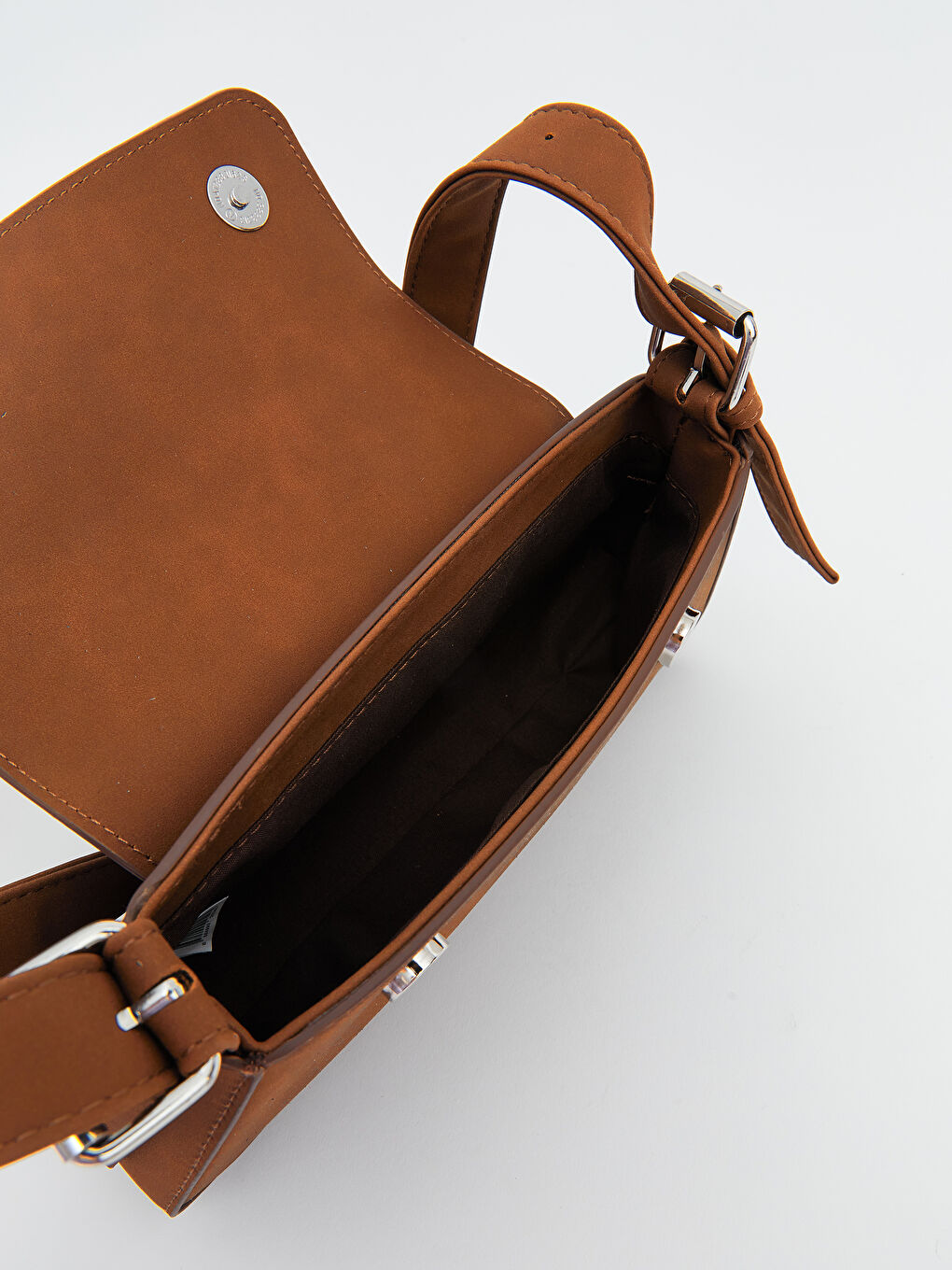 ხელოვნური ზამშის ქალის მხრის ჩანთა-3