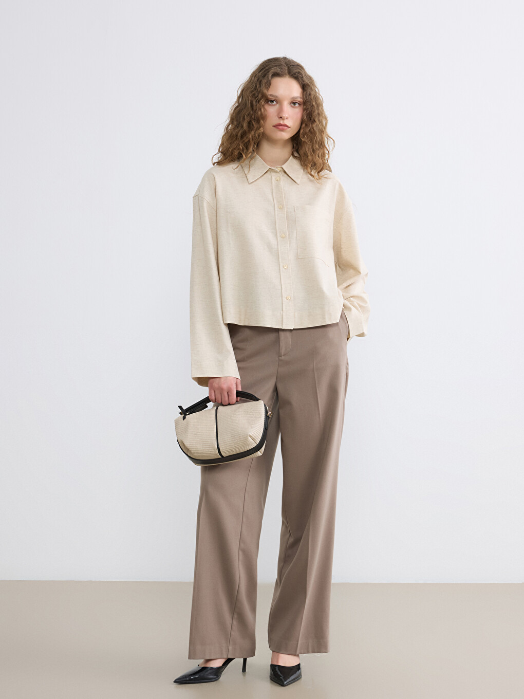 Woman Beige Shirt-1