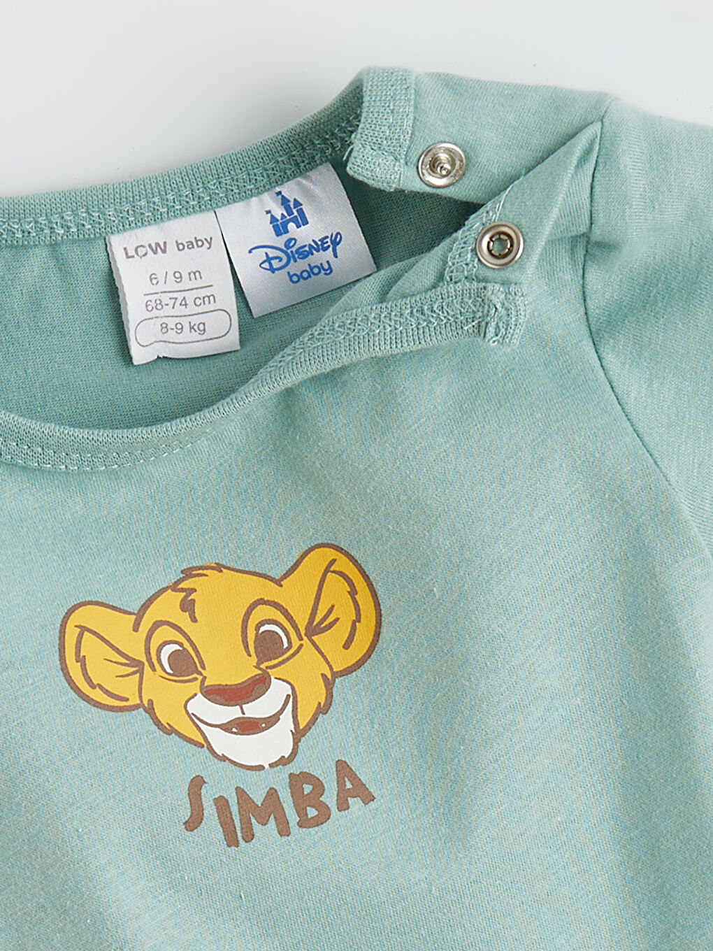 Yeşil Aslan Kral Baskılı Erkek Bebek Çıtçıtlı Body-3