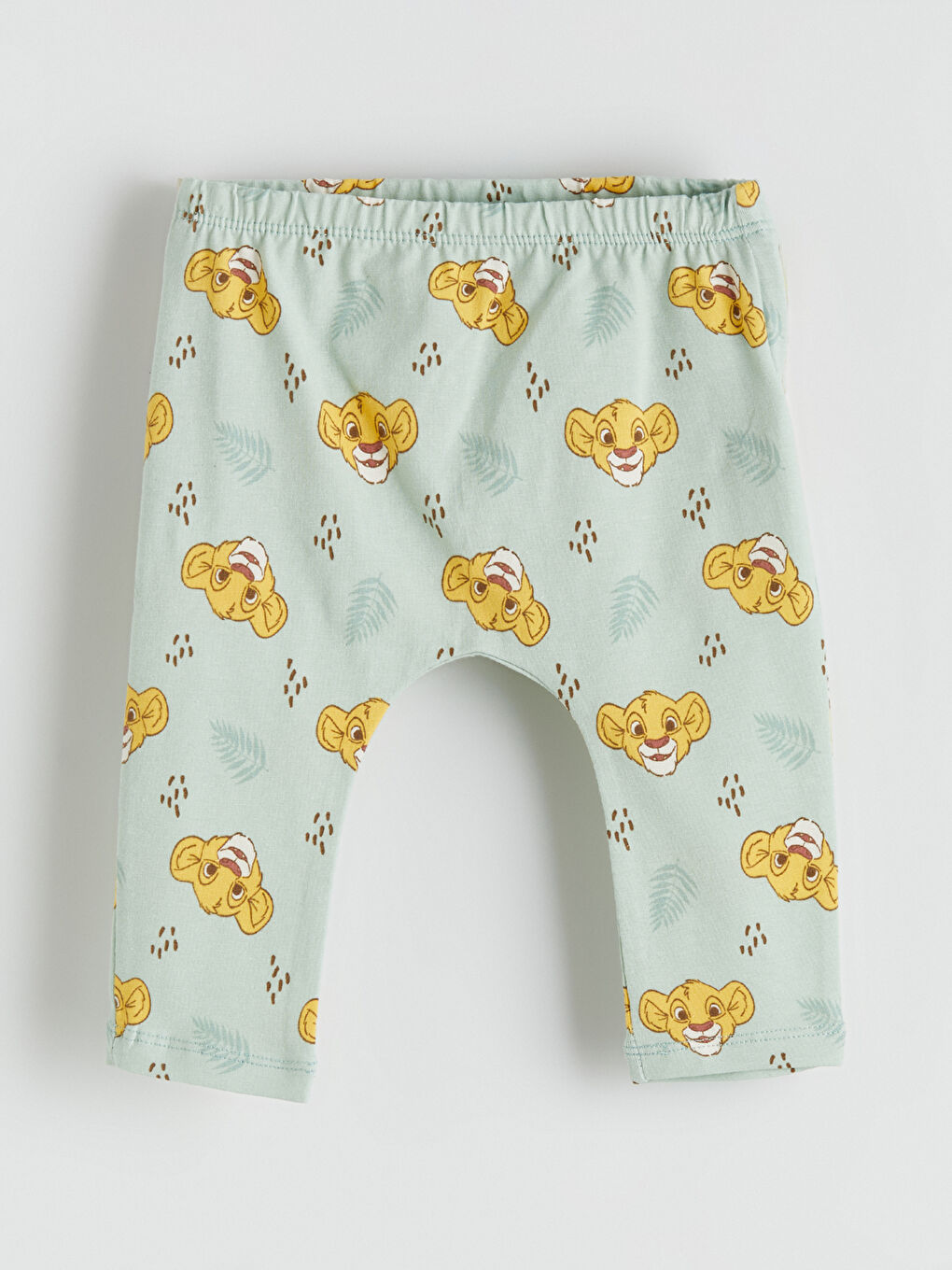 Yeşil Aslan Kral Baskılı Erkek Bebek Takım-6