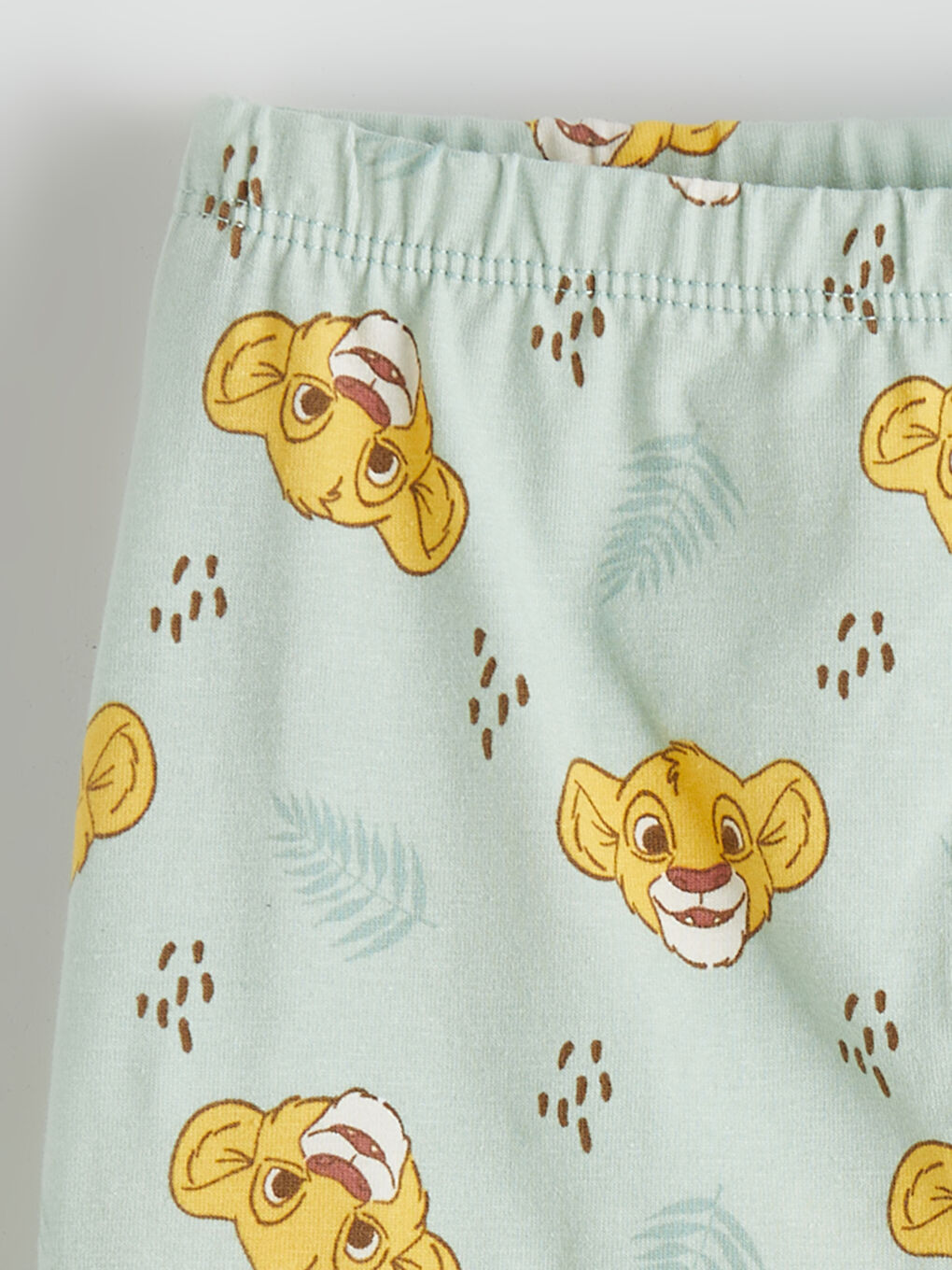 Yeşil Aslan Kral Baskılı Erkek Bebek Takım-7