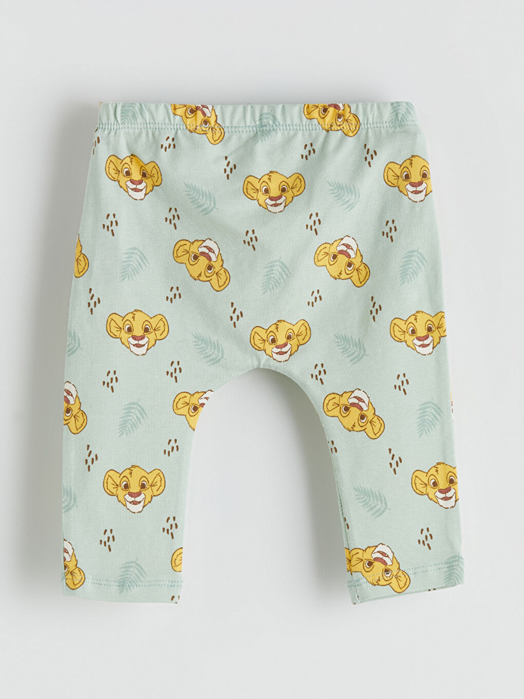 Yeşil Aslan Kral Baskılı Erkek Bebek Takım-8