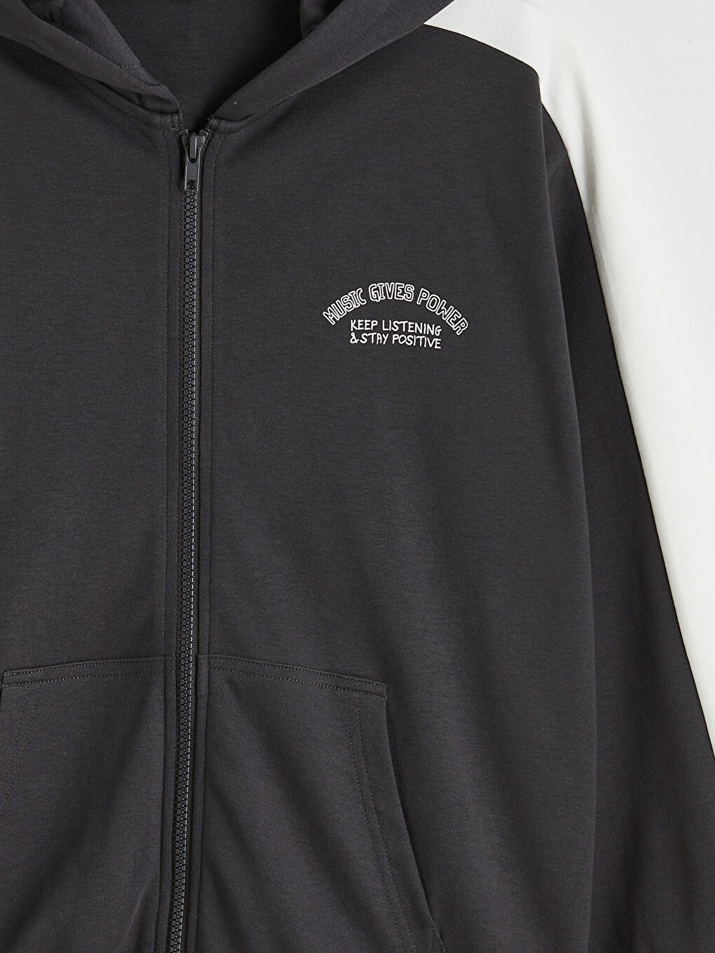 Boy ANTHRACITE Zip-Up Sweatshirt-2