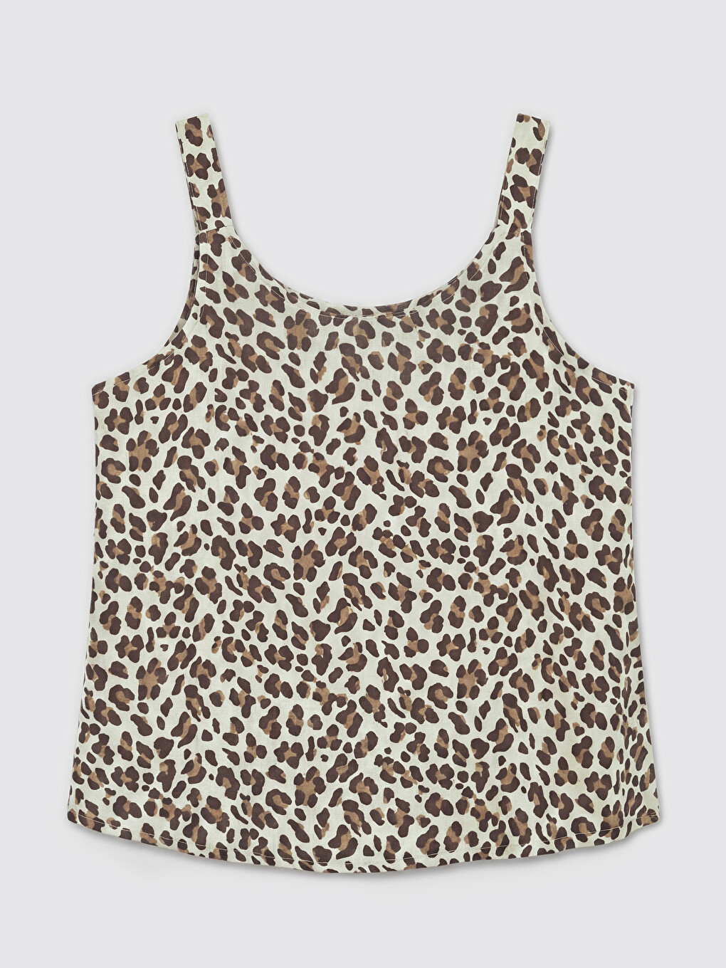 U Neck Leopard Print Blouse-4