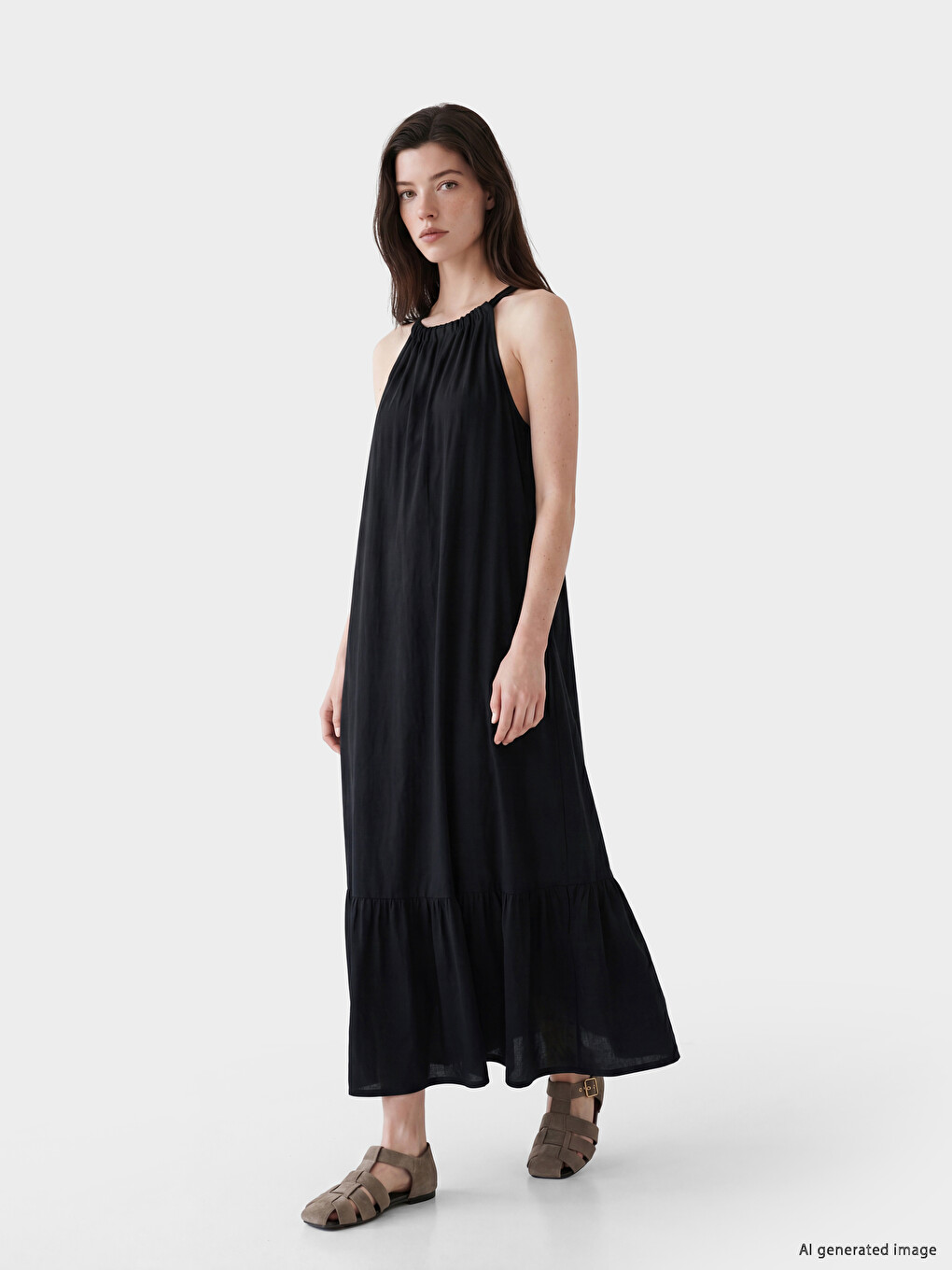 Woman Black Dress-1