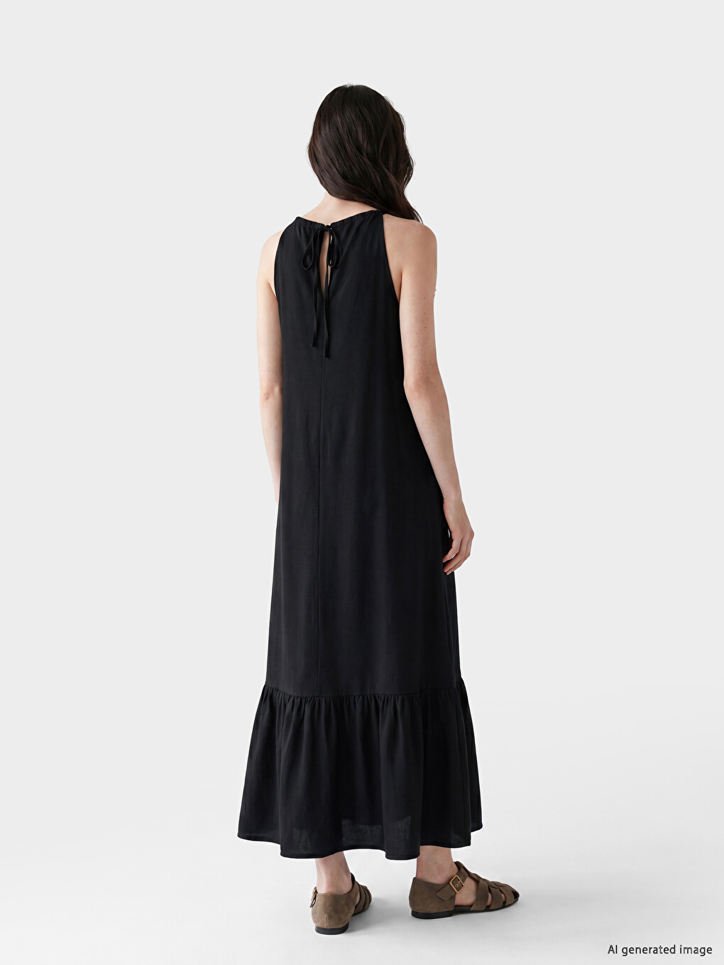 Woman Black Dress-2