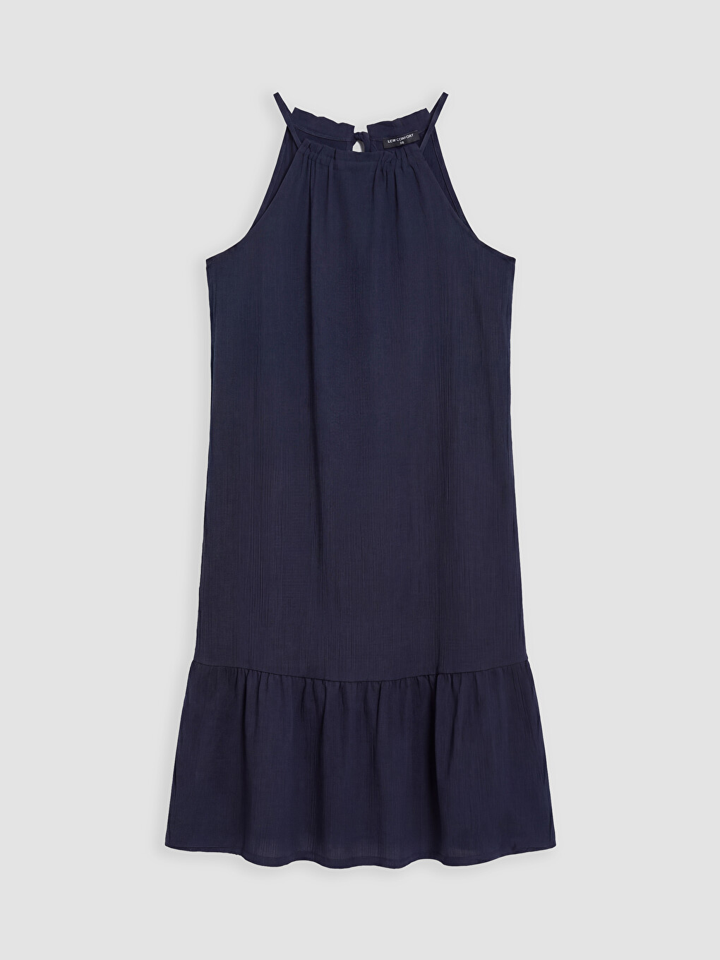 Halter Neck Frilled Dress-4