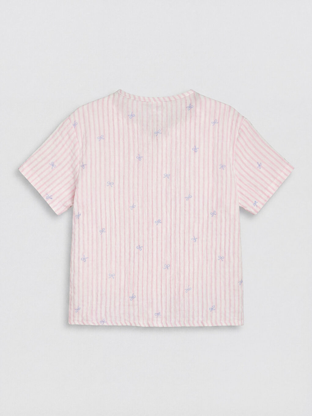 Beyaz Desenli Kız Çocuk Şortlu Pijama Takımı-2