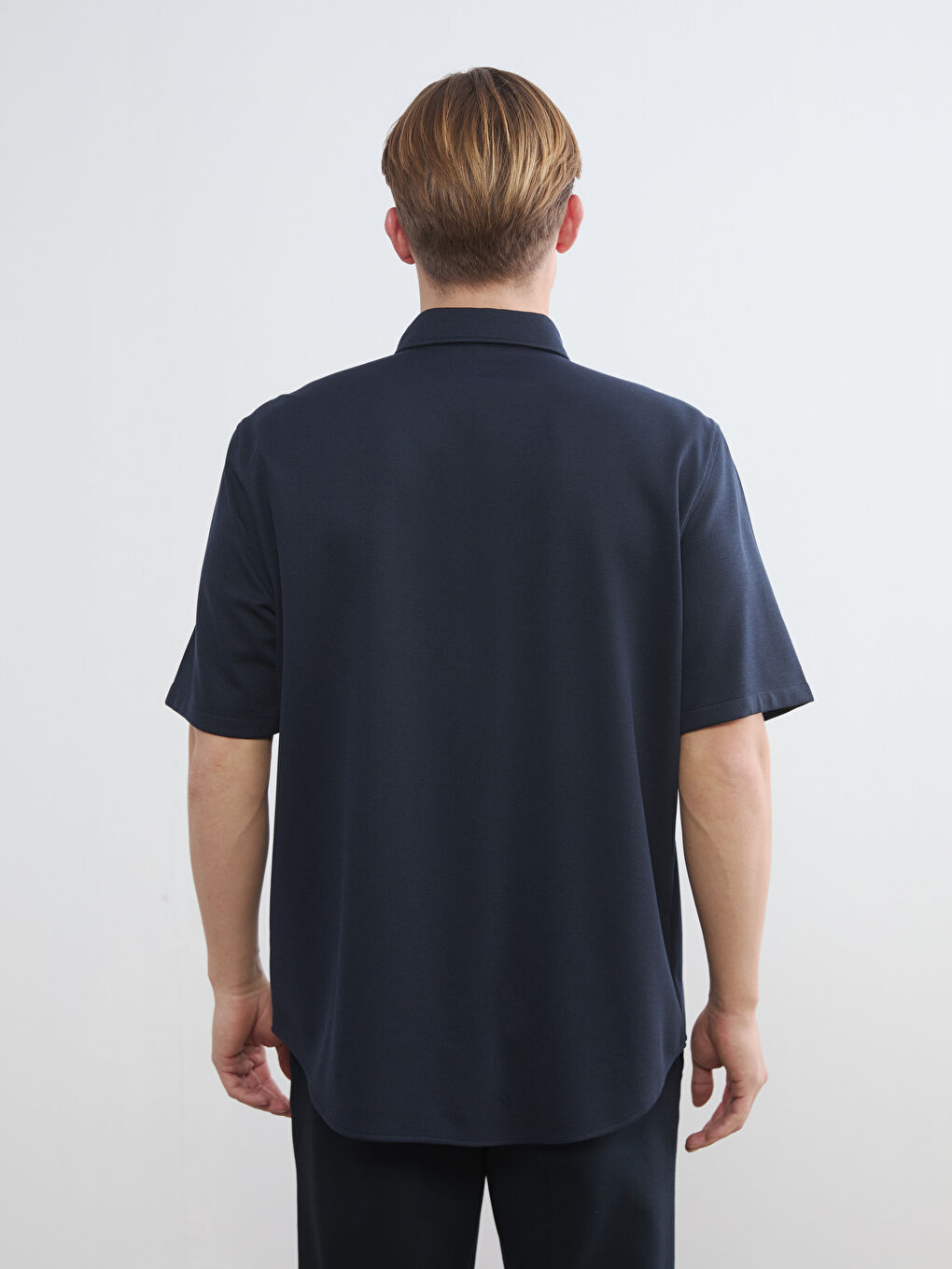 Lacivert Regular Fit Erkek Gömlek-3