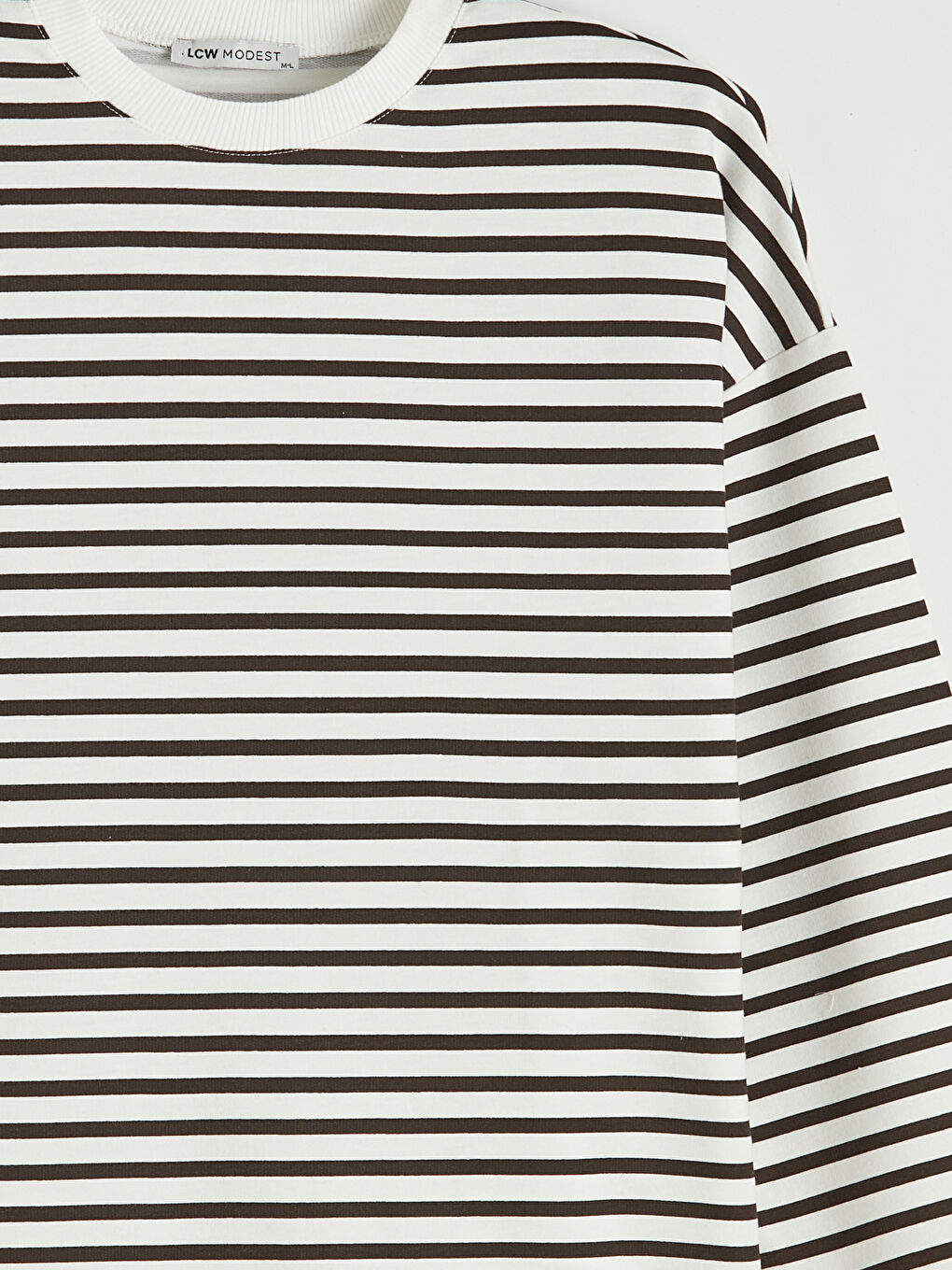 Striped Oversized Women's Sweatshirt Tunic-5