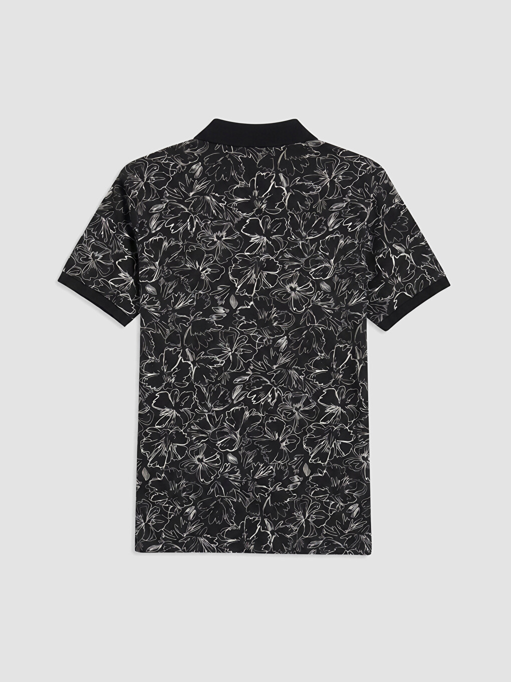 T-shirt à col polo imprimé pour homme-2