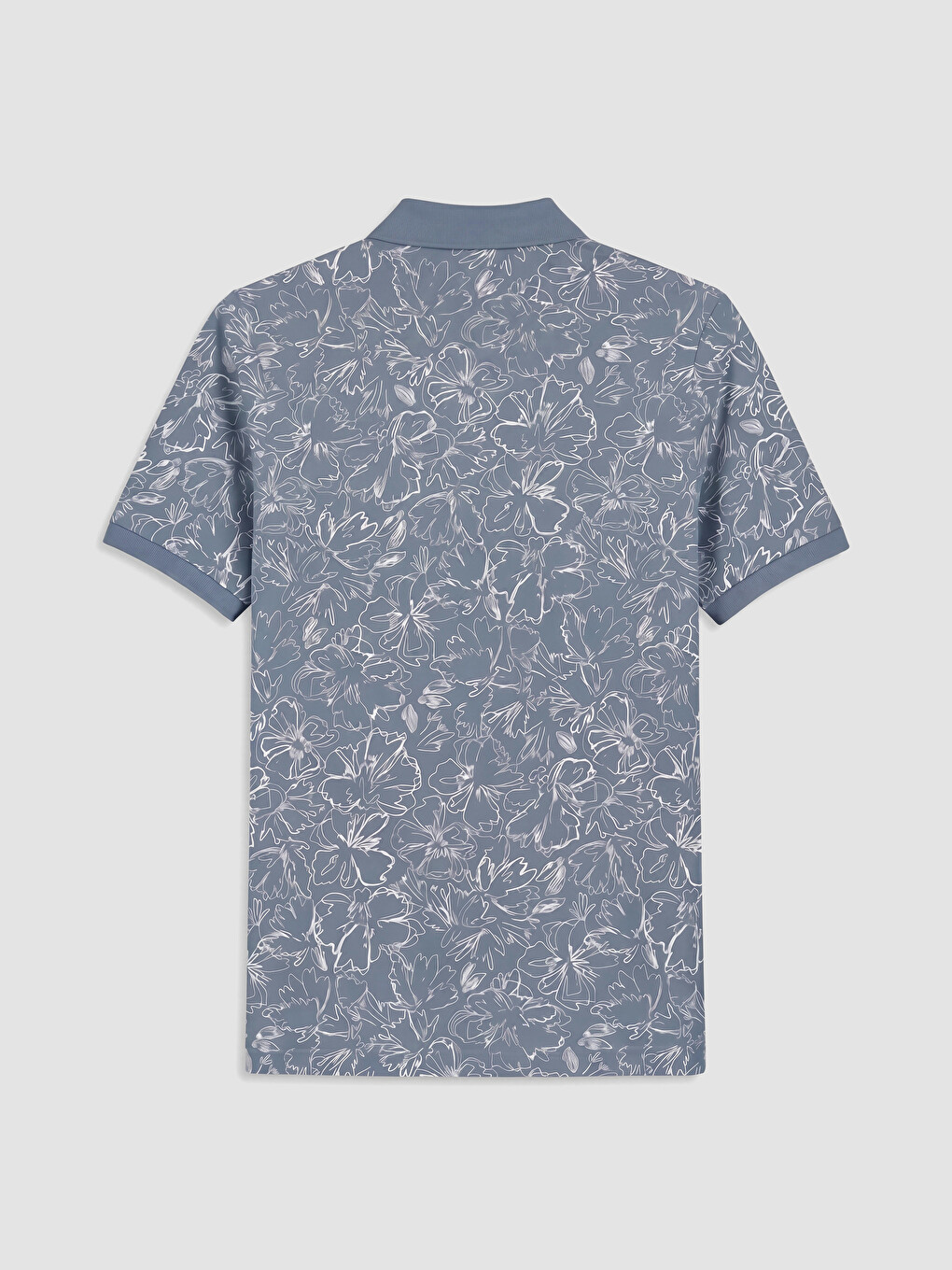 T-shirt à col polo imprimé pour homme-6
