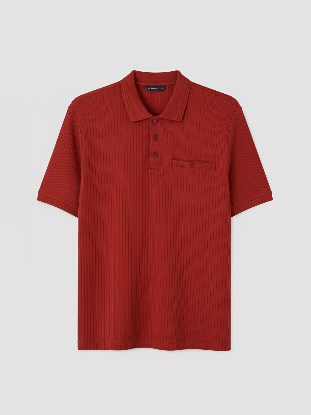Kahverengi Polo Yaka Erkek Tişört