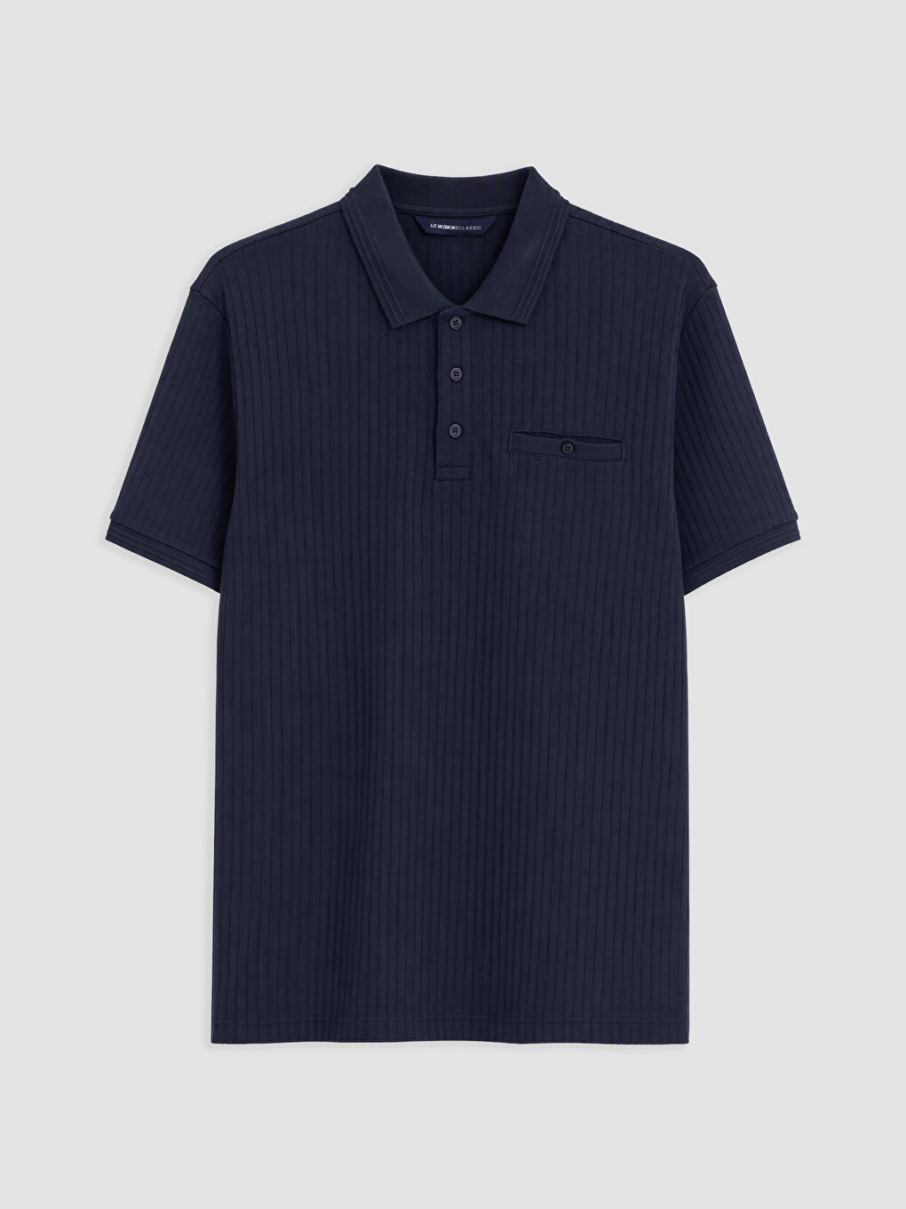 Lacivert Polo Yaka Erkek Tişört
