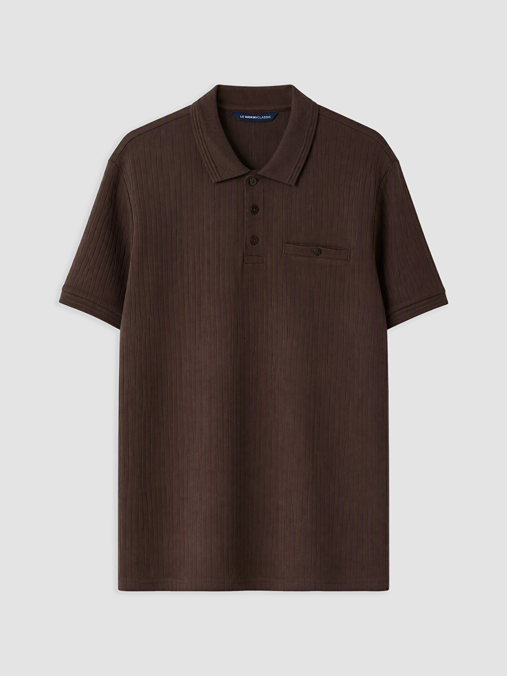 Kahverengi Polo Yaka Erkek Tişört