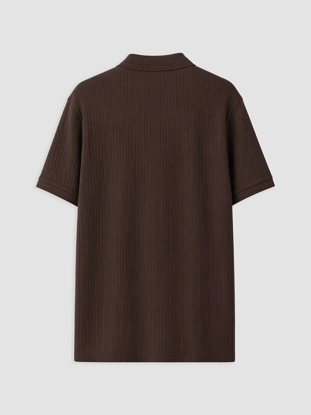 Kahverengi Polo Yaka Erkek Tişört-1