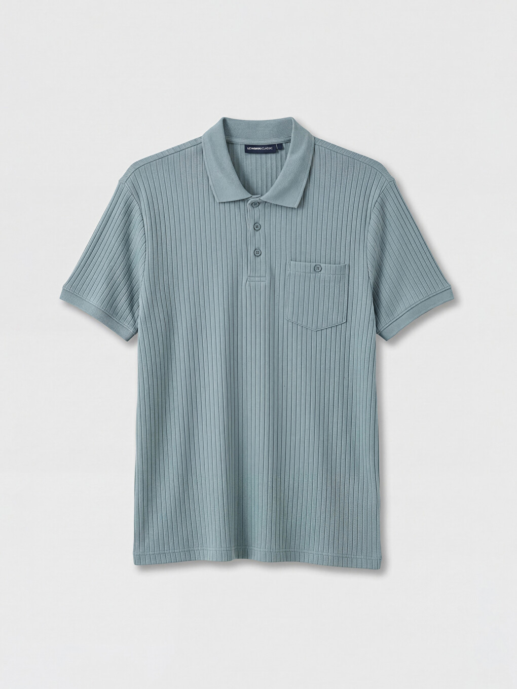 Petrol Polo Yaka Erkek Tişört-4