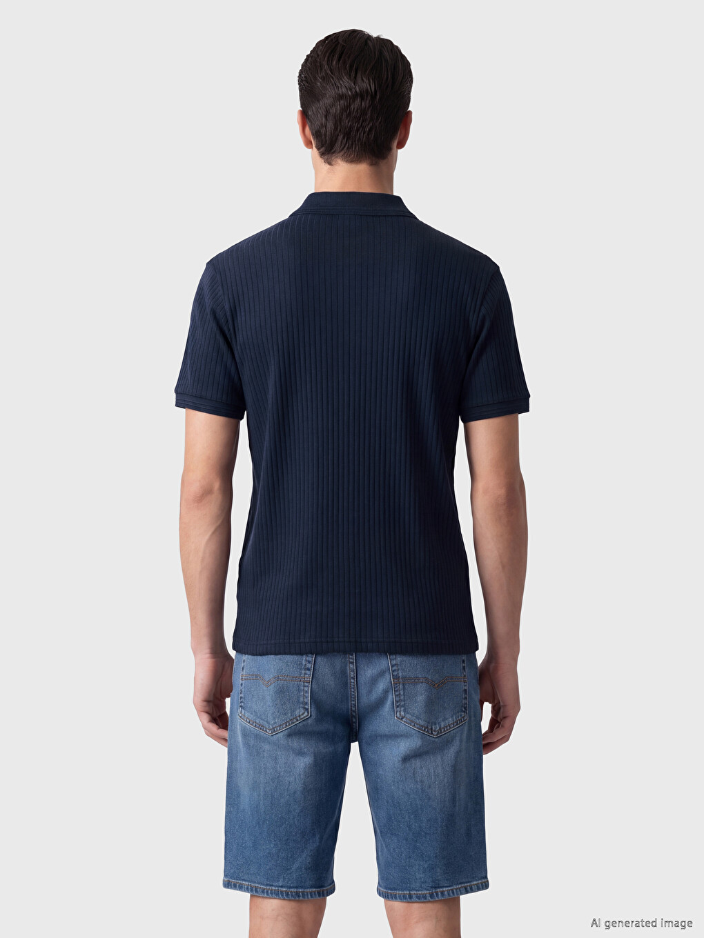 Polo Collar Men's T-shirt-2