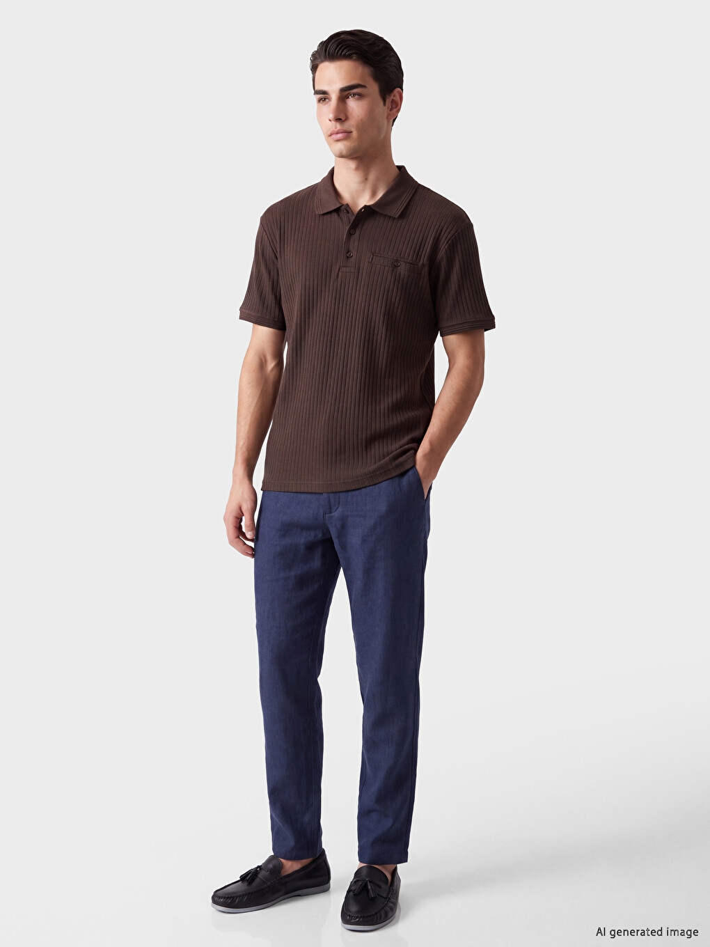 Polo Collar Men's T-shirt-1