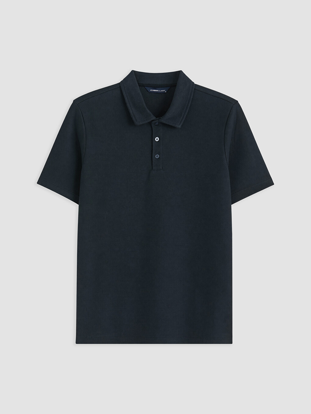 Lacivert Polo Yaka Erkek Tişört-3