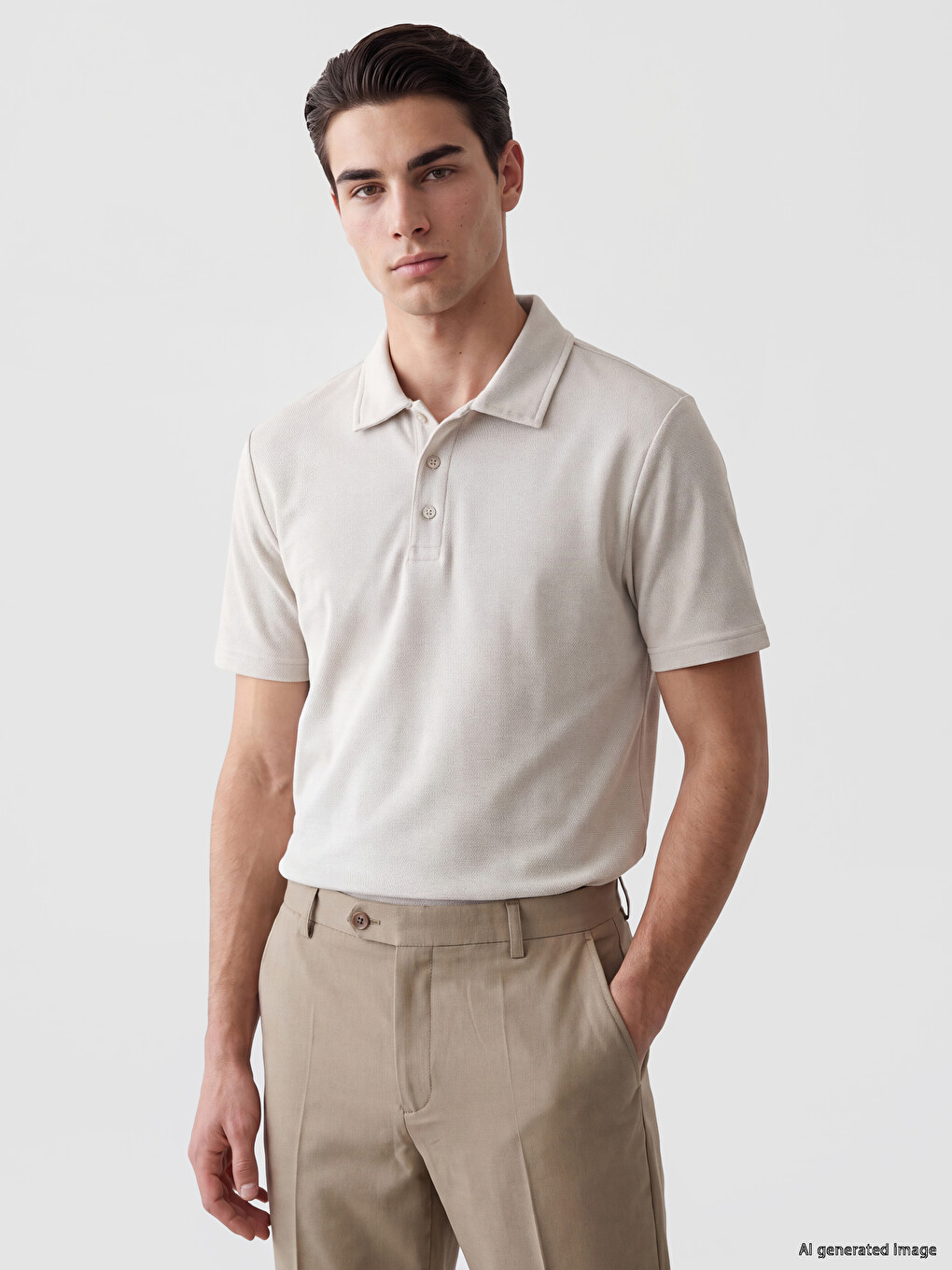 T-shirt Me Jakë Polo Për Burra