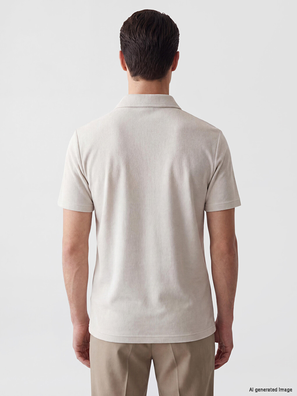 T-shirt Me Jakë Polo Për Burra-3