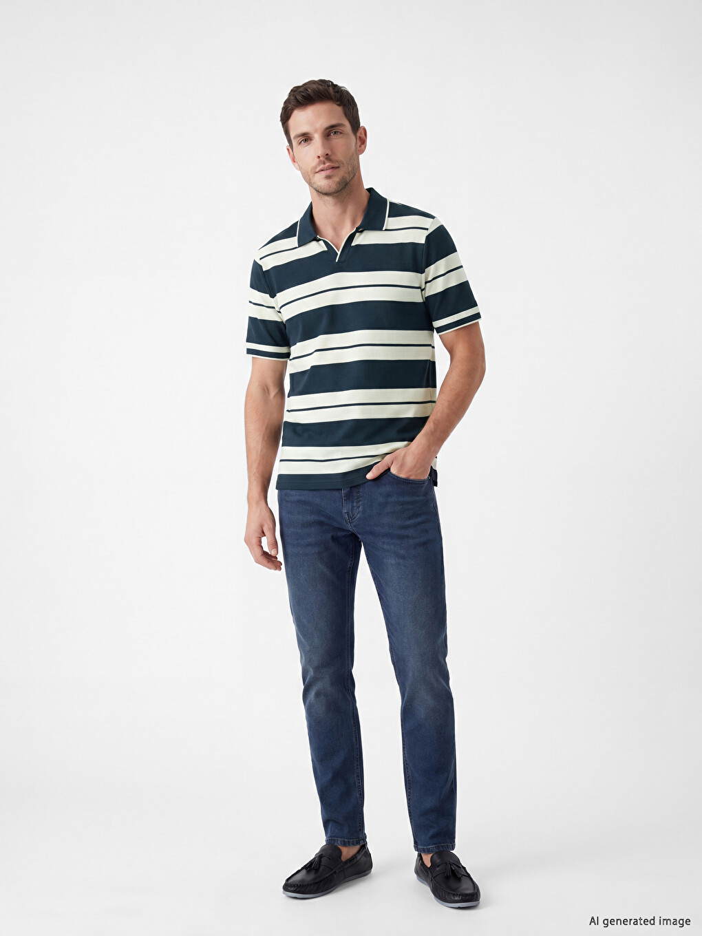 Polo Striped Pique Men's T-Shirt-1