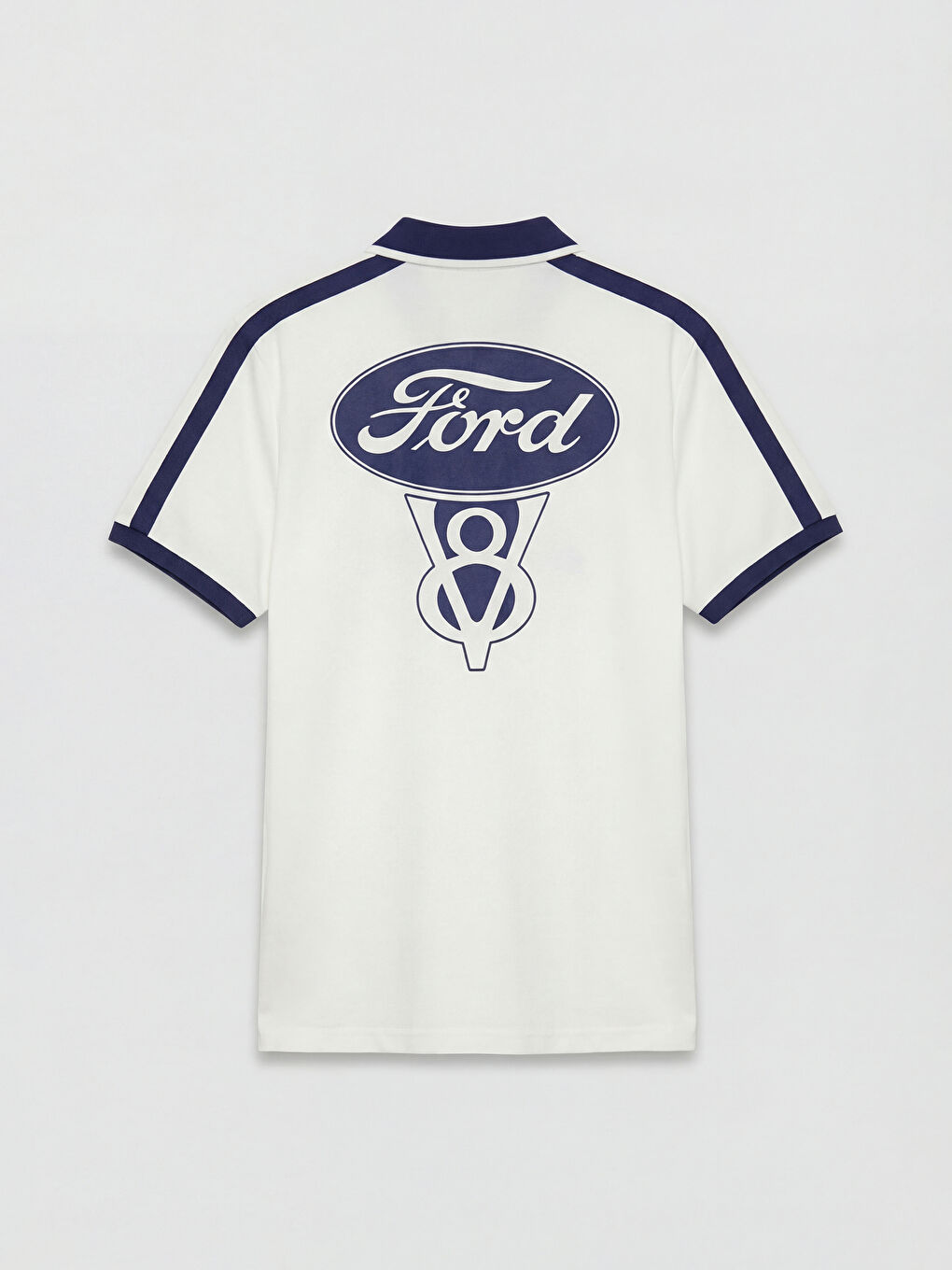 Polo Collar Ford Printed Oversize Men's T-Shirt-5