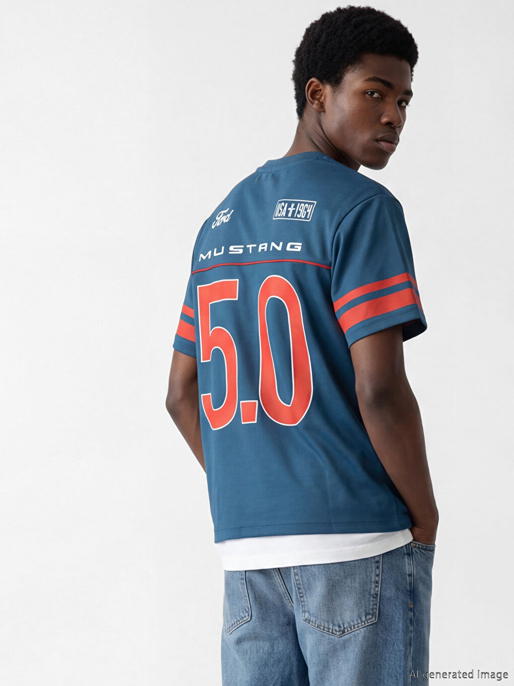 Ford Printed Crew Neck Men's T-Shirt