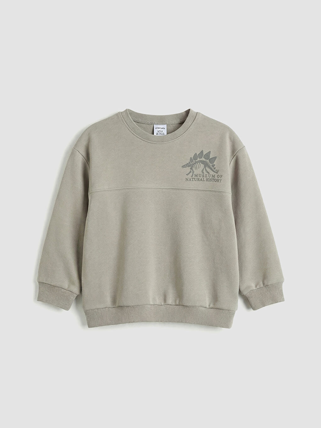 Gri Baskılı Erkek Çocuk Sweatshirt ve Pantolon-1