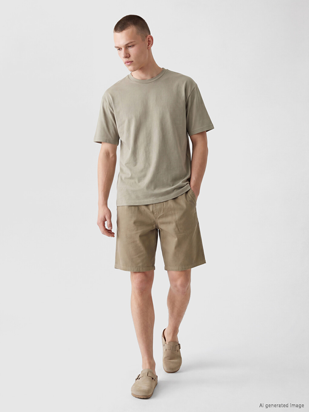 Shorts Vert Homme-1