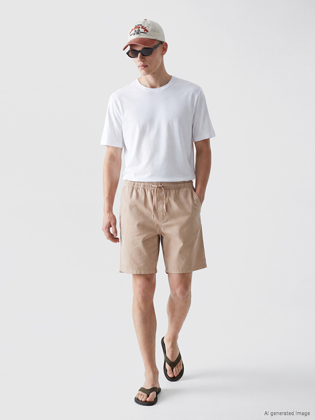 Shorts Beige Homme-1