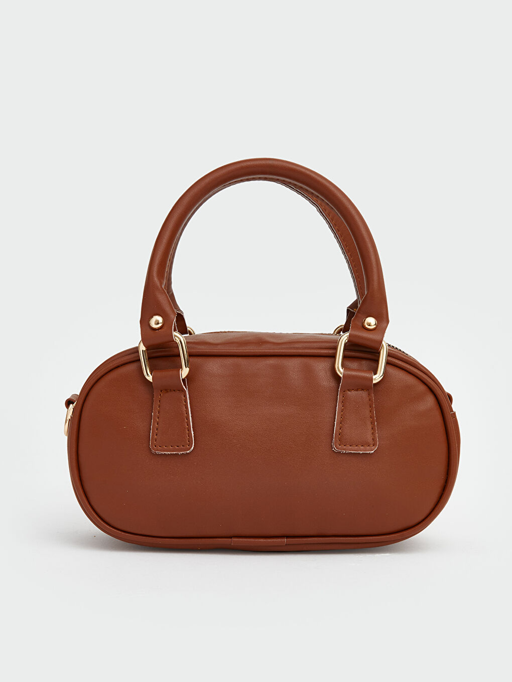 Kahverengi Deri Görünümlü Kadın Kol Çantası